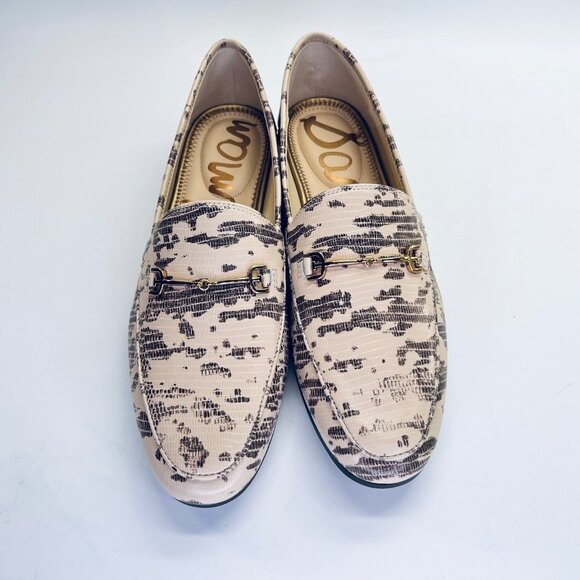 Sam Edelman Loraine Snake‑Print Loafer Size 10M Leather Driving Slip-On - Picture 4 of 16